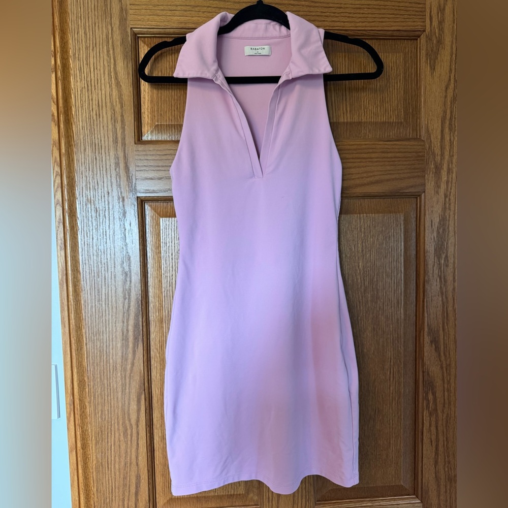 Babaton Light Pink Sleeveless Mini Dress